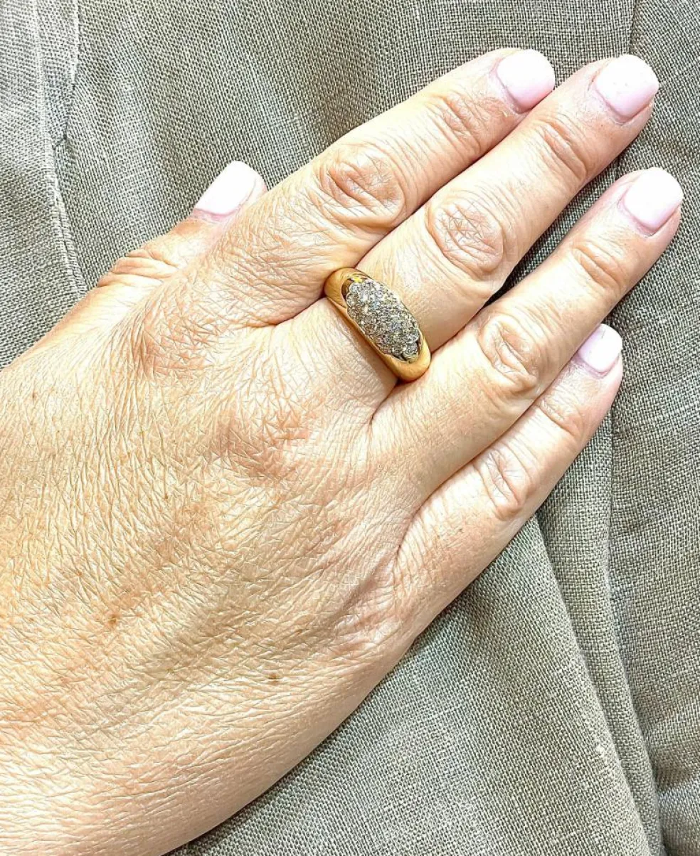 Bague en Or jaune & diamants