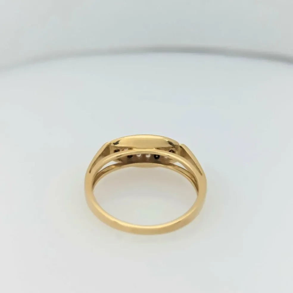 Bague en or jaune 21 diamants