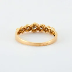 Bague en or jaune & diamants