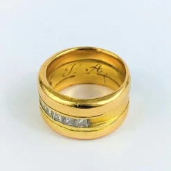 Bague en Or jaune & Diamants