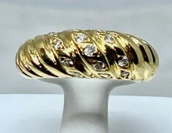 Bague en Or jaune & diamants