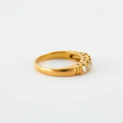 Bague en or jaune & diamants