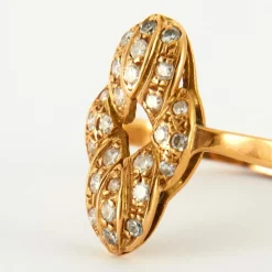 Bague en Or jaune & diamants