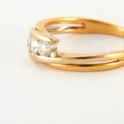 Bague en Or jaune & diamants