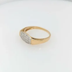 Bague en or jaune 21 diamants