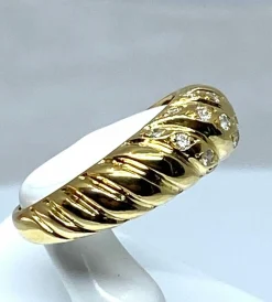 Bague en Or jaune & diamants