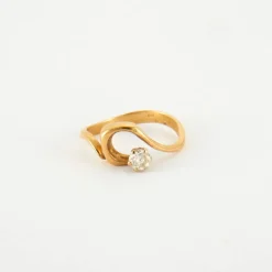 Bague en Or jaune & diamants