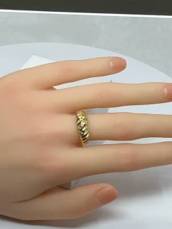 Bague en Or jaune & diamants