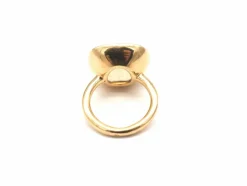 Bague en or jaune 750 mil et Citrine