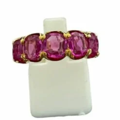 Bague en Or jaune & rubis