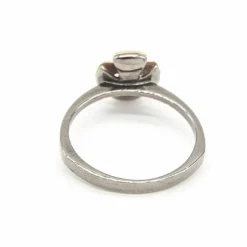 Bague en or jaune, argent et diamants