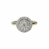 Bague en or jaune avec diamant