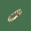 Bague en or jaune avec diamant taille européenne ancienne