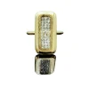 Bague en or jaune avec diamants en inclusion