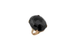 Bague en or jaune avec onyx