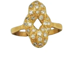 Bague en Or jaune, diamants