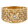 Bague en or jaune, diamant