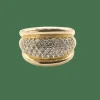 Bague en or jaune diamants