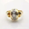 Bague en or jaune diamants
