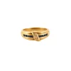 Bague en Or jaune, diamants & saphirs