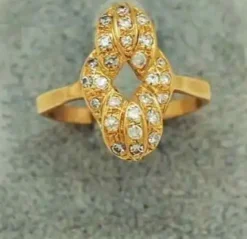 Bague en Or jaune, diamants