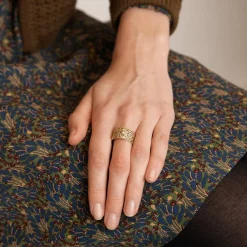 Bague en or jaune, diamant