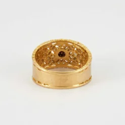 Bague en or jaune, diamant
