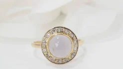 Bague en Or jaune, diamants