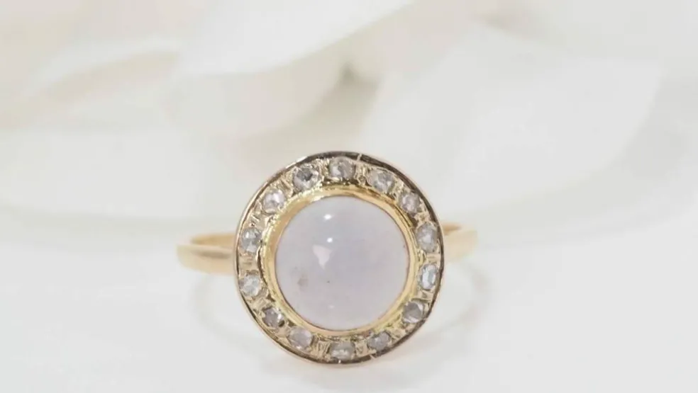 Bague en Or jaune, diamants