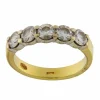 Bague en or jaune et blanc avec diamants de 1,54 ct