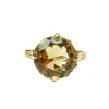 Bague en or jaune et citrine