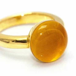 Bague en Or Jaune et Citrine