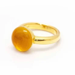 Bague en Or Jaune et Citrine