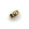 bague en or jaune et diamant rose