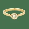 Bague en or jaune et diamants