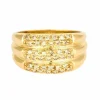 Bague en or jaune et diamants