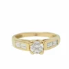 Bague en or jaune et diamants 0.35cts