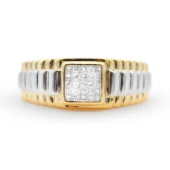 Bague en or jaune et diamants 0,50 ct