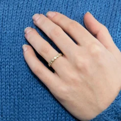 Bague en or jaune et diamants