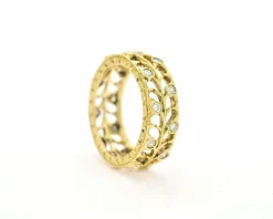 Bague en or jaune et diamant 0,60 ct