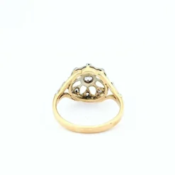 Bague en or jaune et diamants