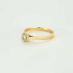 Bague en or jaune et diamants