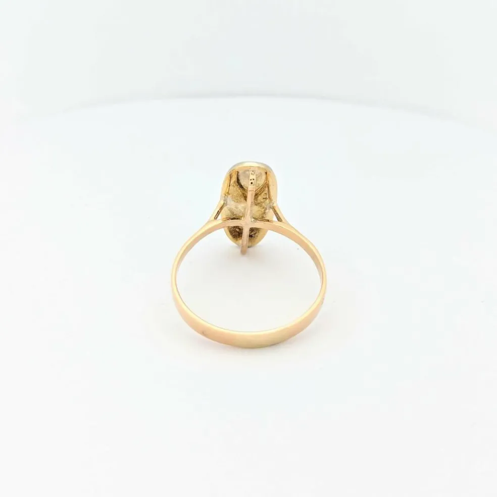 Bague en or jaune et diamants