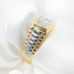 Bague en or jaune et diamants 0,50 ct