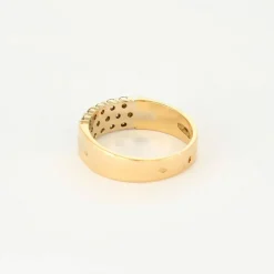 Bague en or jaune et diamants