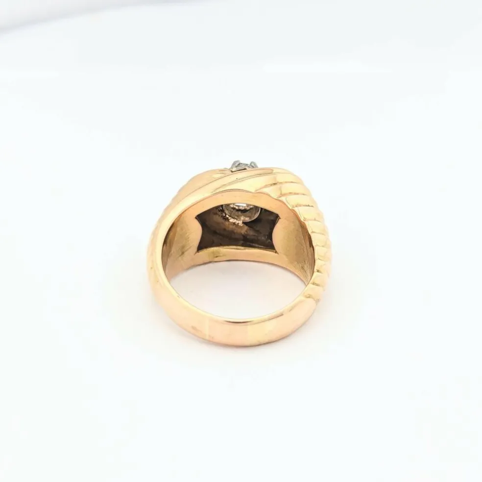 Bague en or jaune et diamant