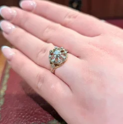 Bague en or jaune et diamants
