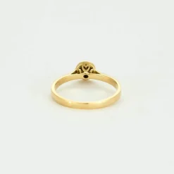 Bague en or jaune et diamants