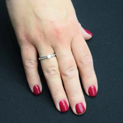 Bague en or jaune et diamant