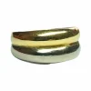Bague en or jaune et gris